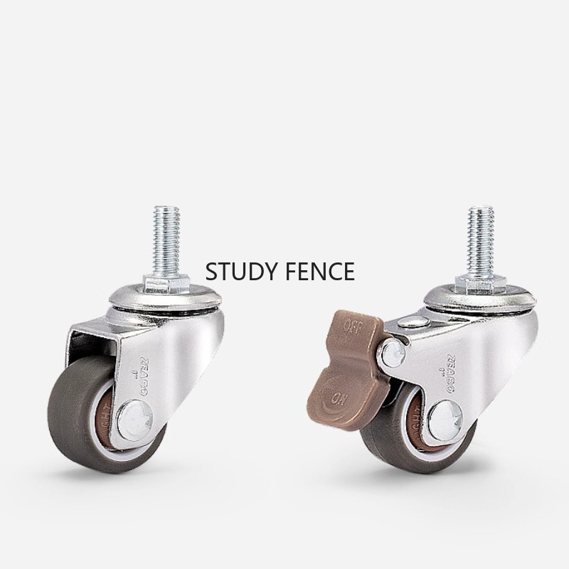 Used Furniture Hardware - 4 قطعة عجلات مطاطية صامتة عجلات