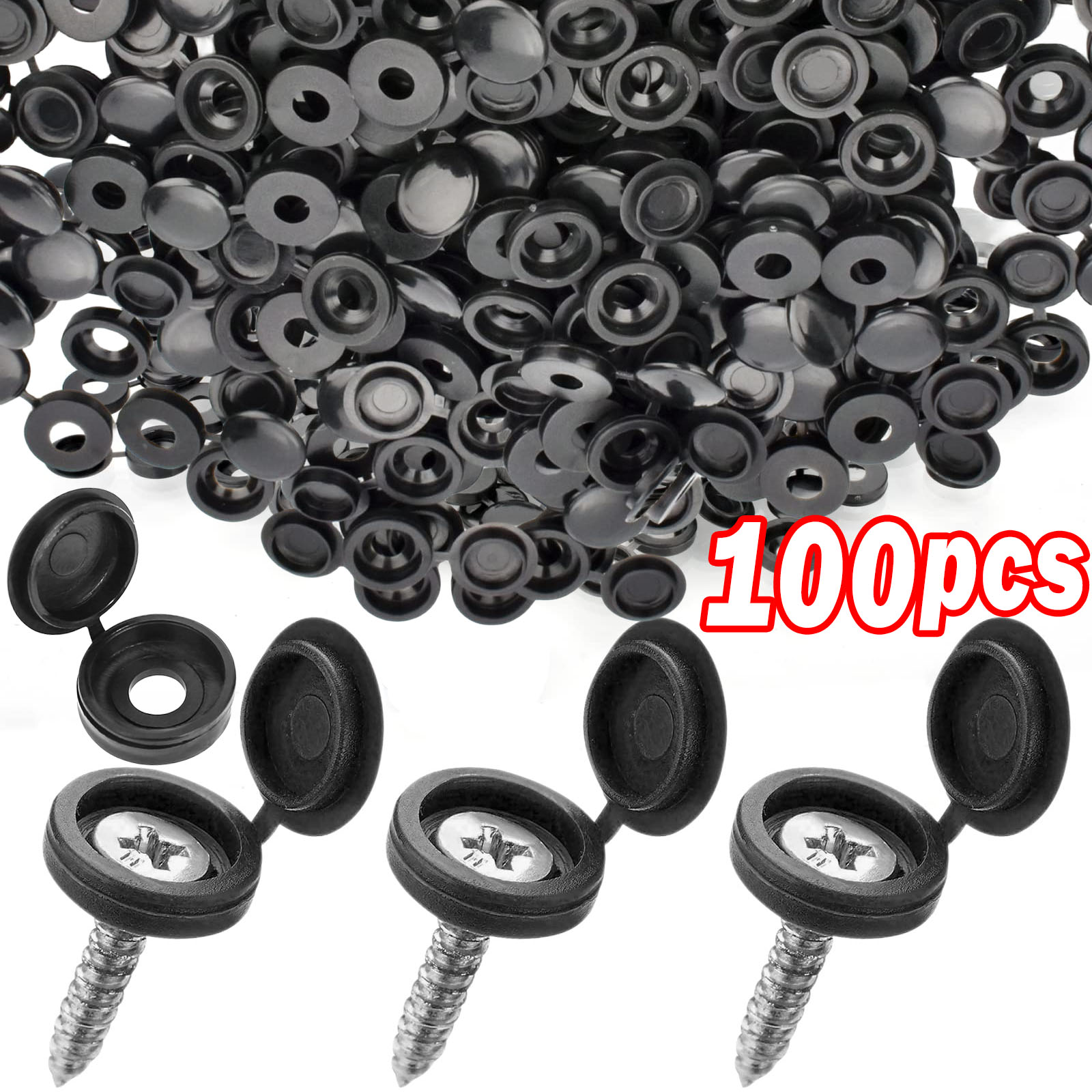 Furniture Hardware Nut - 5/100 قطعة متمحور غطاء برغي بلاستيكي