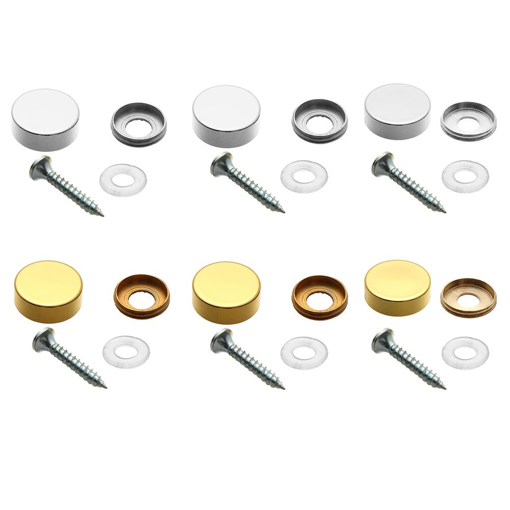 Furniture Hardware Fasteners - 4 مجموعات مرآة السحابات مسامير غطاء
