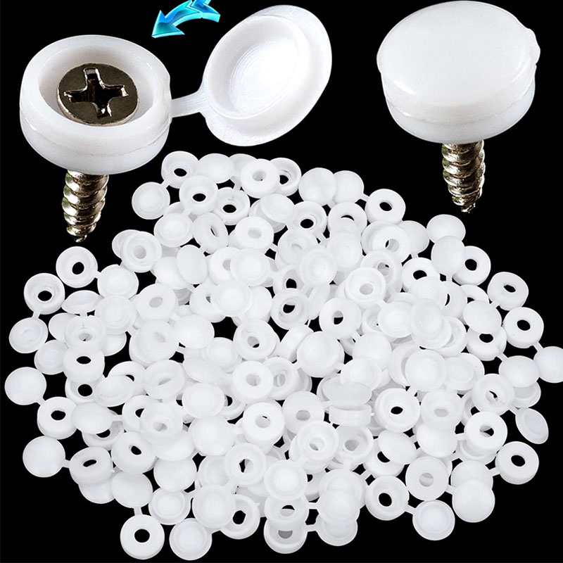 Furniture Hardware Nut - الأبيض يتوقف غطاء برغي بلاستيكي أضعاف