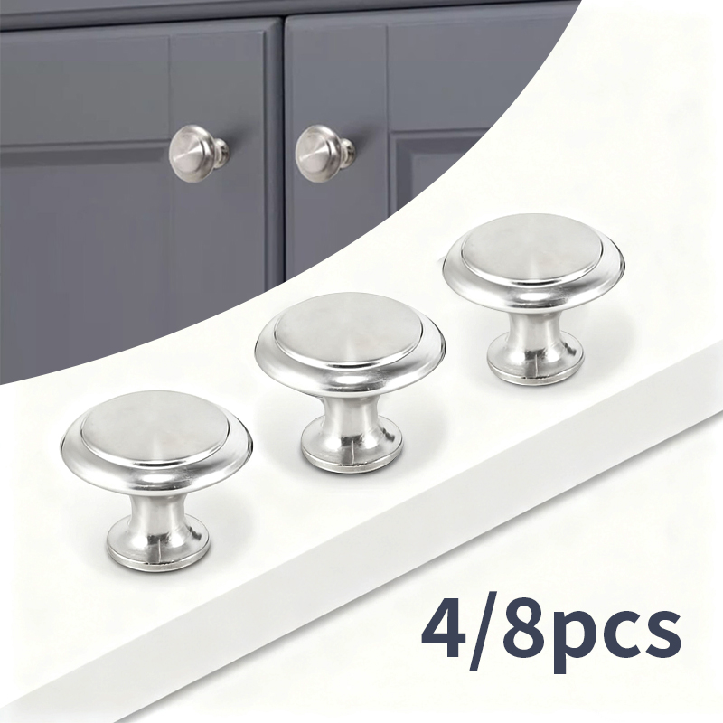 Used Furniture Hardware - مقابض دائرية 4/8 قطع، مقابض أبواب