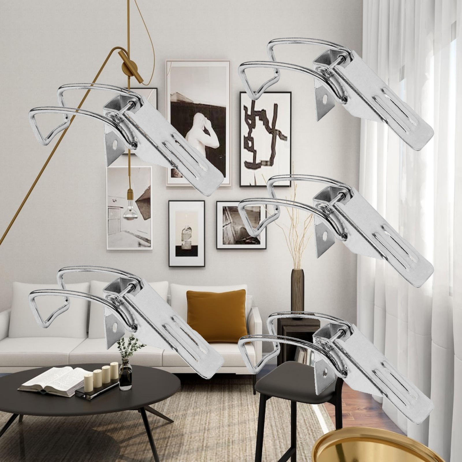 Furniture Hardware Accessories - 5 قطع مشبك معدني متين وعالمي