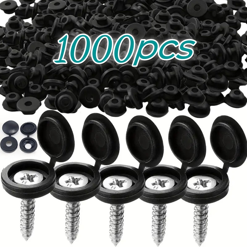 Furniture Hardware Nut - 1000 قطعة متمحور غطاء برغي بلاستيكي