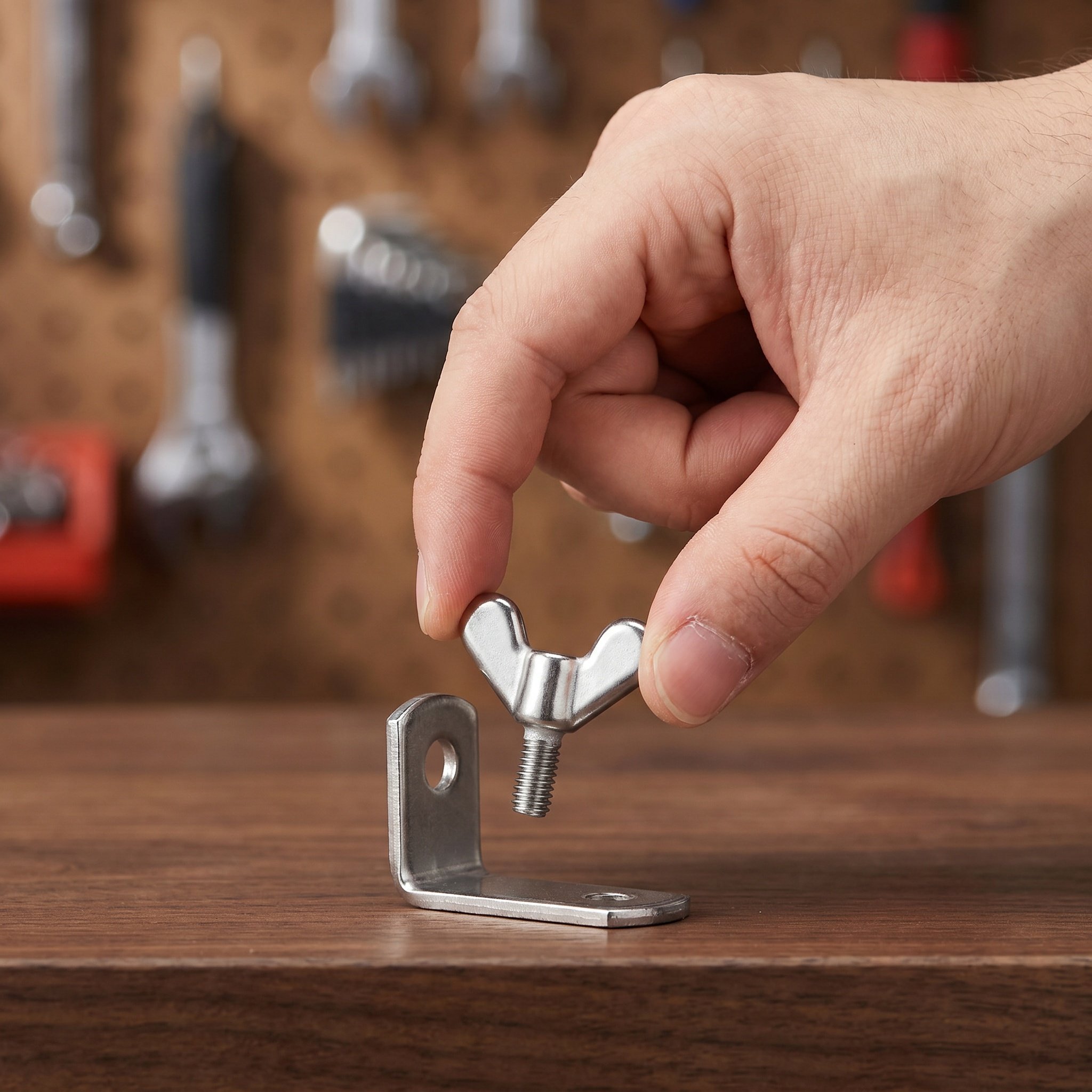Furniture Hardware Fasteners - قطعتان من مسامير تثبيت أعمدة الأعلام