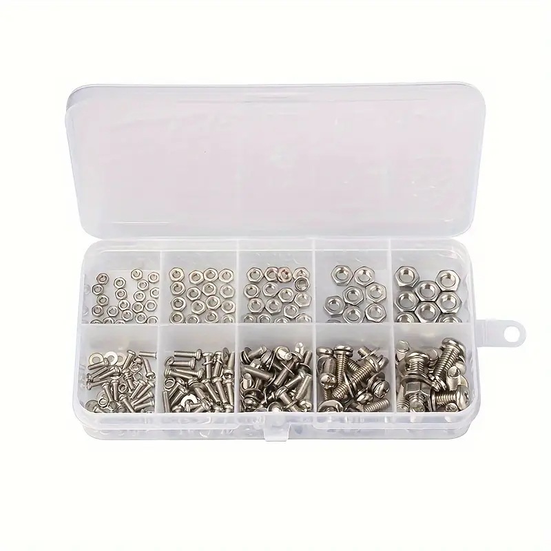 320 قطعة مجموعة صواميل ومسامير - مراجعة Furniture Hardware Nut وسعره