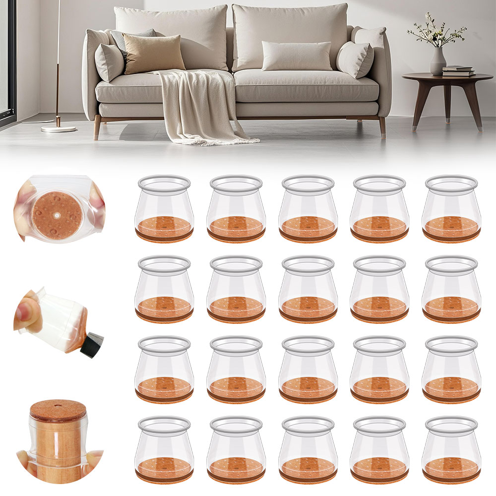 24-36 قطعة كرسي الساق قبعات سي - مراجعة Furniture Hardware Feet وسعره