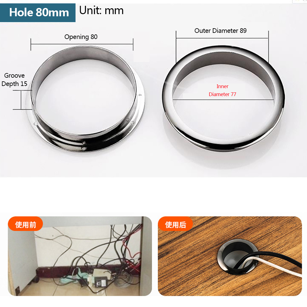 سلك ثقب غطاء الكمبيوتر الجدول  - مراجعة Furniture Hardware Accessories وسعره