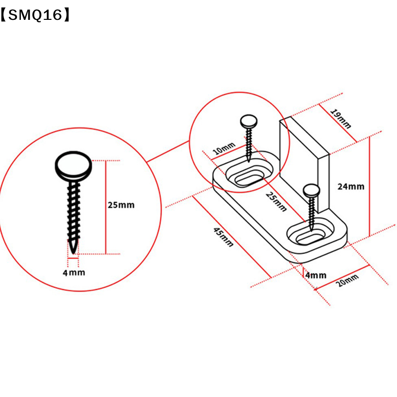 قطعتان من دليل التوجيه الأرضي  - مراجعة Furniture Hardware Accessories وسعره
