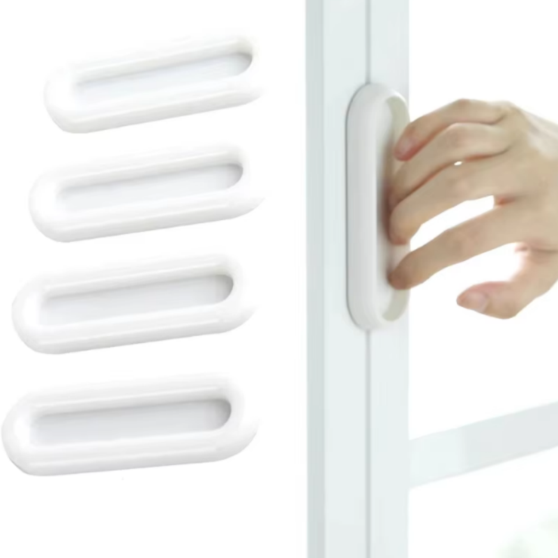 4 قطع مقابض أبواب بيضاوية ذاتي - مراجعة Furniture Hardware Nut وسعره