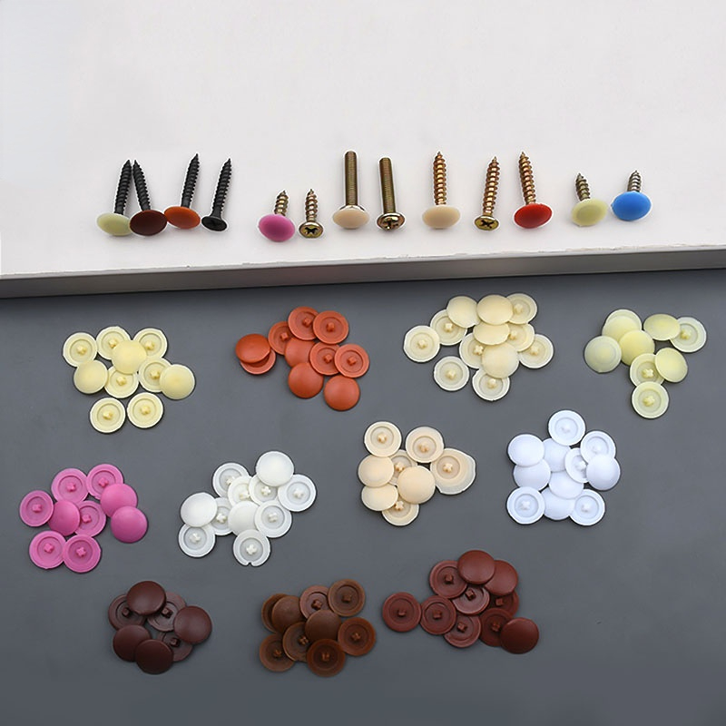 100/500/1000 قطعة غطاء بلاستيك - مراجعة Furniture Hardware Nut وسعره