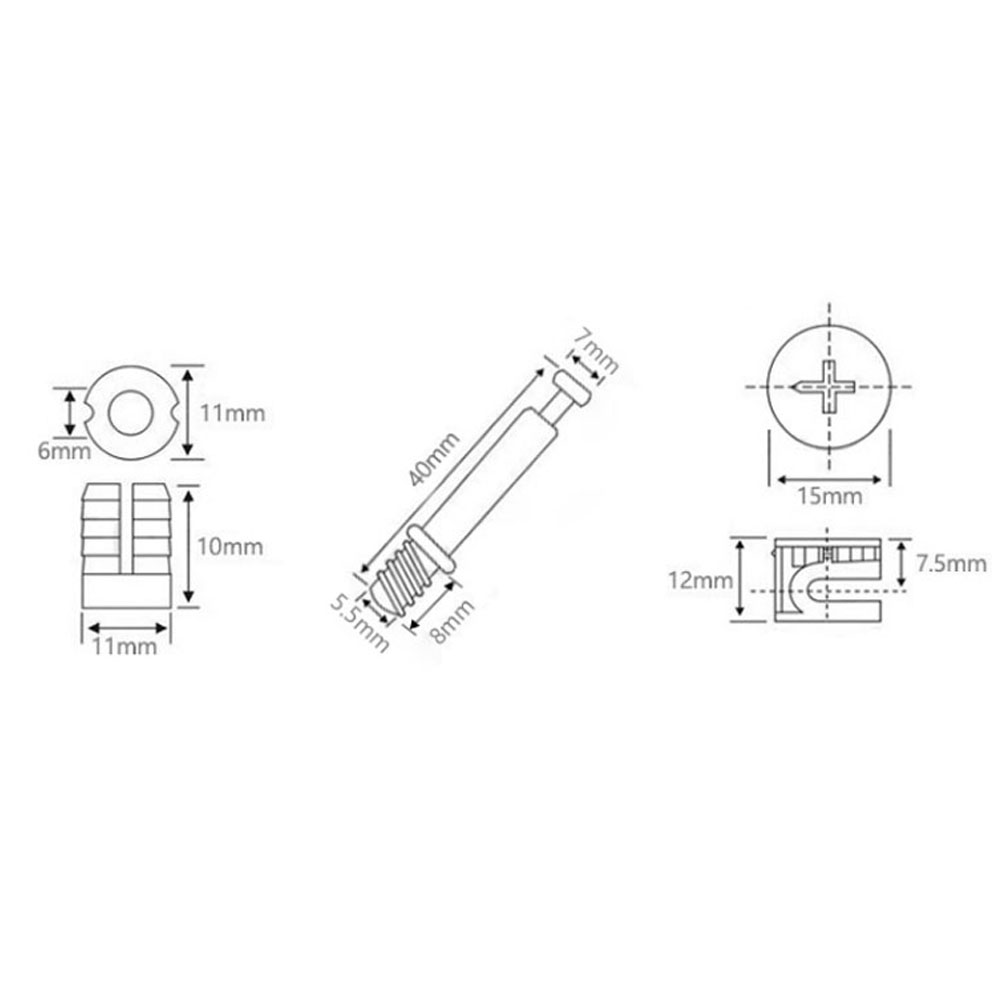 طقم توصيل الأثاث 3 في 1: مسامي - مراجعة Furniture Hardware Nut وسعره