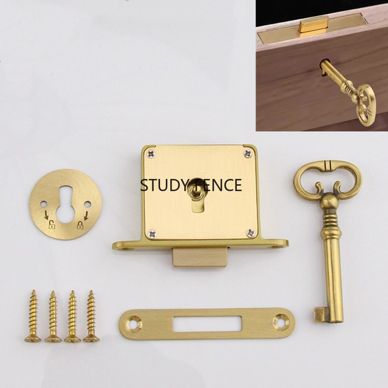 1 قطعة قفل للدرج المعدني العتي - مراجعة Furniture Hardware Accessories وسعره